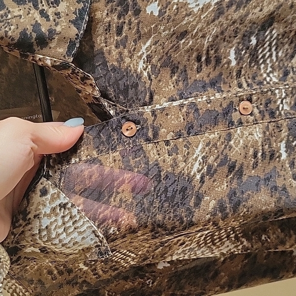 PENNINGTONS Sheer Button-down Shirt US 2XL - Picture 3 of 8